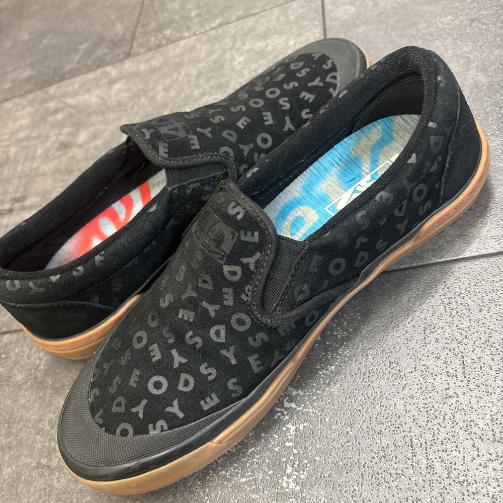 VANS BMX Slip-On Black/Gum Odyssey 40 Year Anniversary Shoes Men's Size 9 Suede - Picture 8 of 8